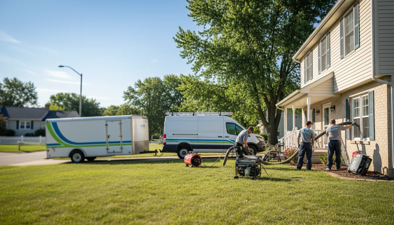 Flooded Basement Restoration And Cleanup With Repair in Fredericktown, OH near me
